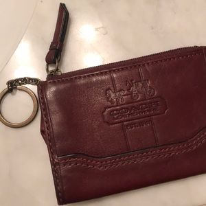 Coach leather coin pouch, great condition